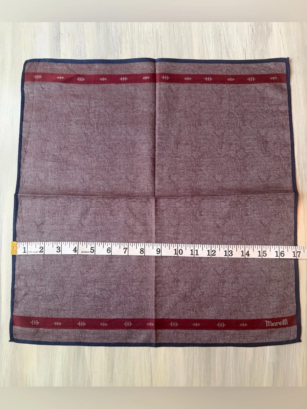 Marelli Italian Paisley Pocket Square Handkerchief Scarf Bandana Neckerchief